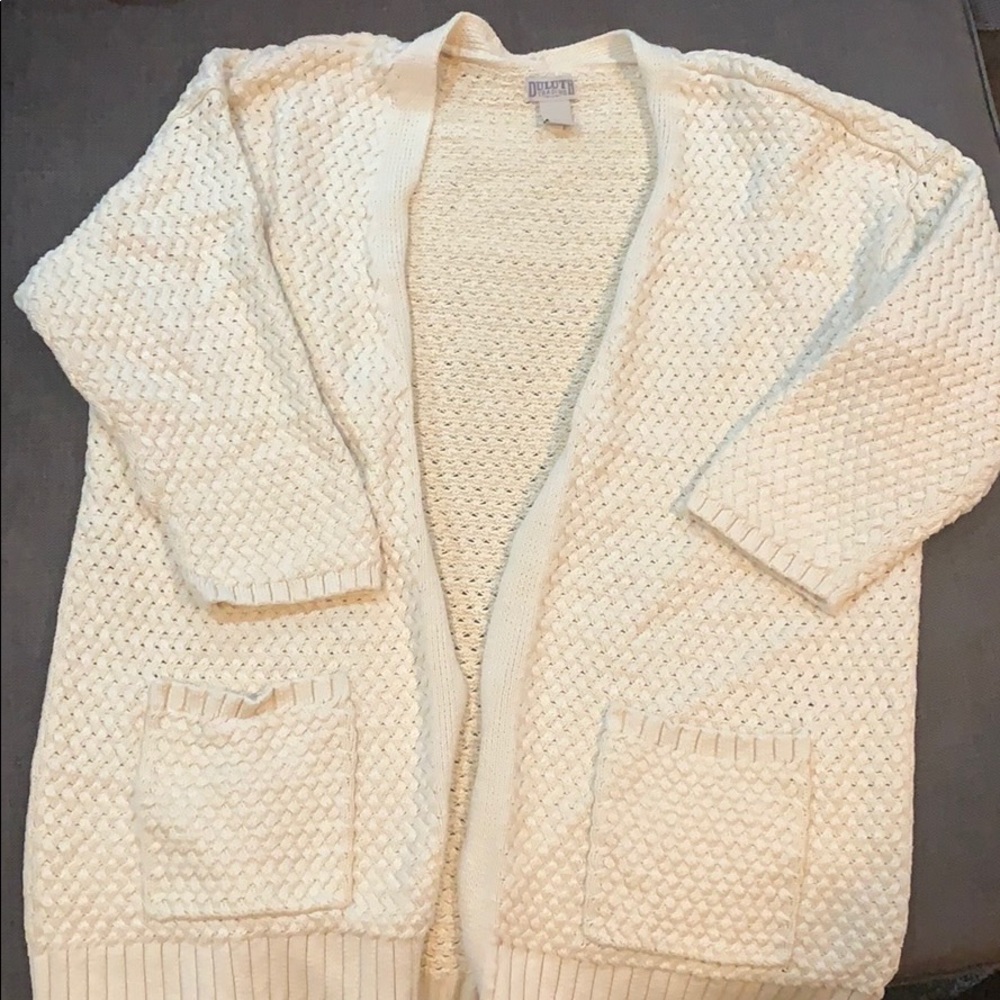 Duluth Trading hemp cardigan